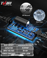 2Pcs 9005 9006 9012 H10 LED Canbus Decoder Anti Flicker Harness,Led Lights Bulb Decoder Error Free Resistor Wiring Canbus Kit Canceller Resistor Decoders Adapter Flash Warning Capacitor