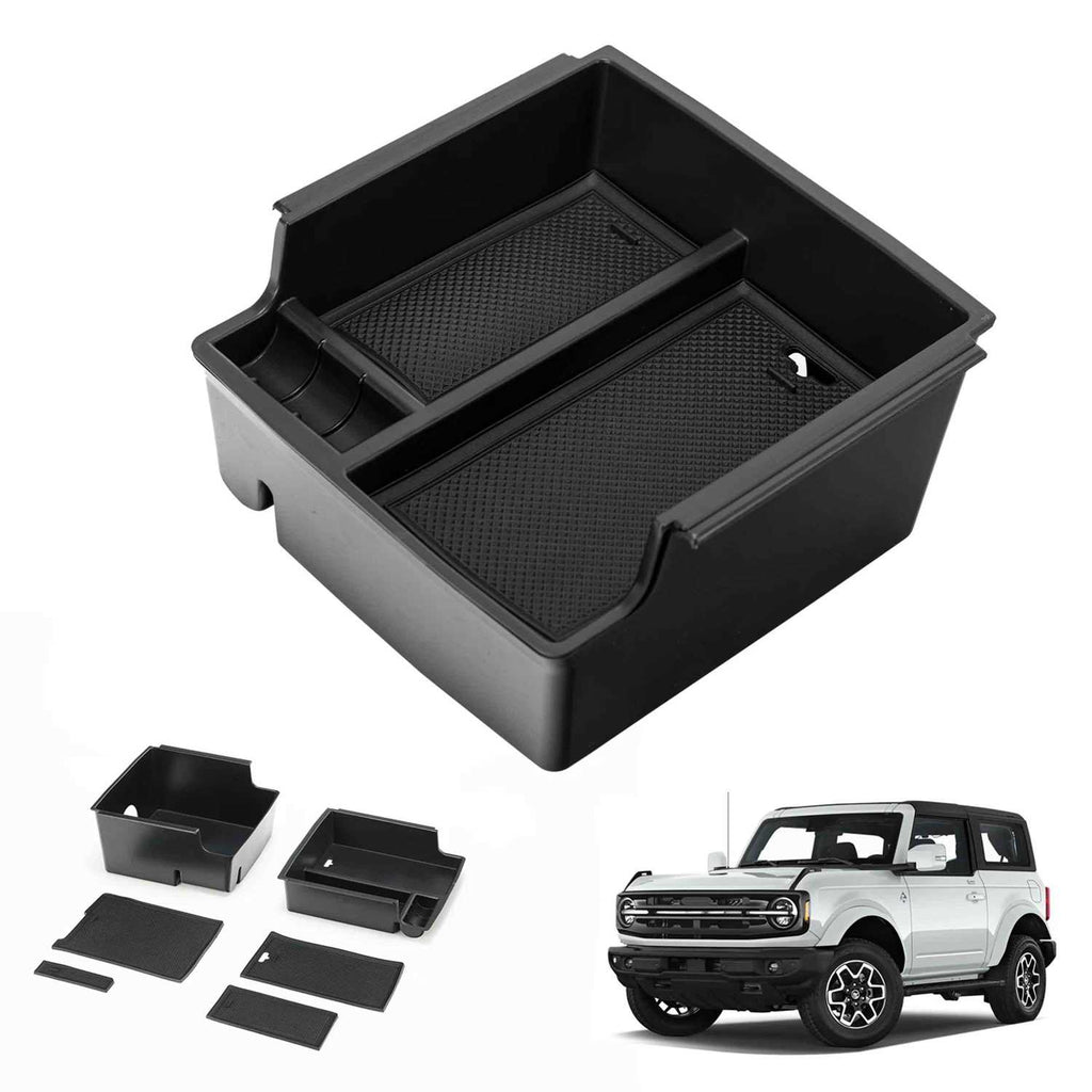 Center Console Storage Organizer for 2021-2024 Ford Bronco (Not compatible for Bronco Sport)