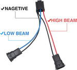 Tmori H4 to H9/H11 Dual Beam Headlight Splitter Harness Adapter for Harley Davidson Motorcycle,Wire Splitter fit HD Road Glide Street Glide Special Road King