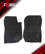 Jeep Front Floor Mat Liners for 2014-2018 Jeep Wrangler JK & JKU 2/4 Door