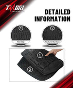 Jeep Front Floor Mat Liners for 2014-2018 Jeep Wrangler JK & JKU 2/4 Door
