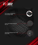 Jeep Front Floor Mat Liners for 2014-2018 Jeep Wrangler JK & JKU 2/4 Door
