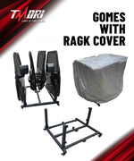 Jeep Removable Door Storage Rack with Dust Cover Compatible with 2007-2025 Jeep Wrangler JK JL 4xe & Jeep Gladiator