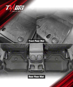 tmori '18-'25 Jeep Wrangler JL 2-Door All-Weather Front & Rear TPE Floor Mats