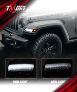 LED Fender Lights and Side Marker Lights (DOT) with Turn Signal Function for 2018-2025 Jeep Wrangler 4xe JL/JLU and Jeep Gladiator
