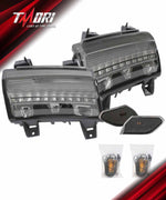 LED Fender Lights and Side Marker Lights (DOT) with Turn Signal Function for 2018-2025 Jeep Wrangler 4xe JL/JLU and Jeep Gladiator