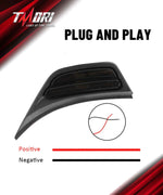 Tmori LED Fender Side Marker Lights DRL Dynamic Turn Signal Compatible with 2018-2025 Jeep Wrangler 4xe JL JLU Jeep Gladiator JT