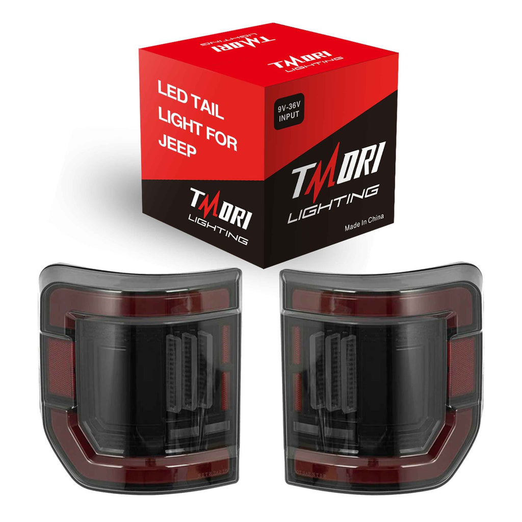 LED Tail Lights with Blind Spot Sensor Compatibility for 2019-2025 Jeep Gladiator JT (2pcs/set)