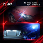 Tmori T10 194 168 CANBUS Error Free LED License Plate Dome Map Trunk Cargo Light Bulbs | White