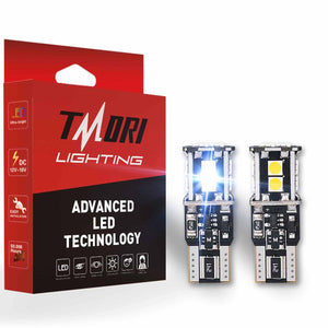 Tmori T10 194 168 CANBUS Error Free LED License Plate Dome Map Trunk Cargo Light Bulbs | White