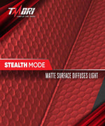 TMORI Front Windshield Sun Shade Accordion Folding Auto Sunshade for Car Truck SUV - Blocks UV Rays Sun Visor Protector - Keeps Your Vehicle Cool - 66 x 27 Inch (Red)