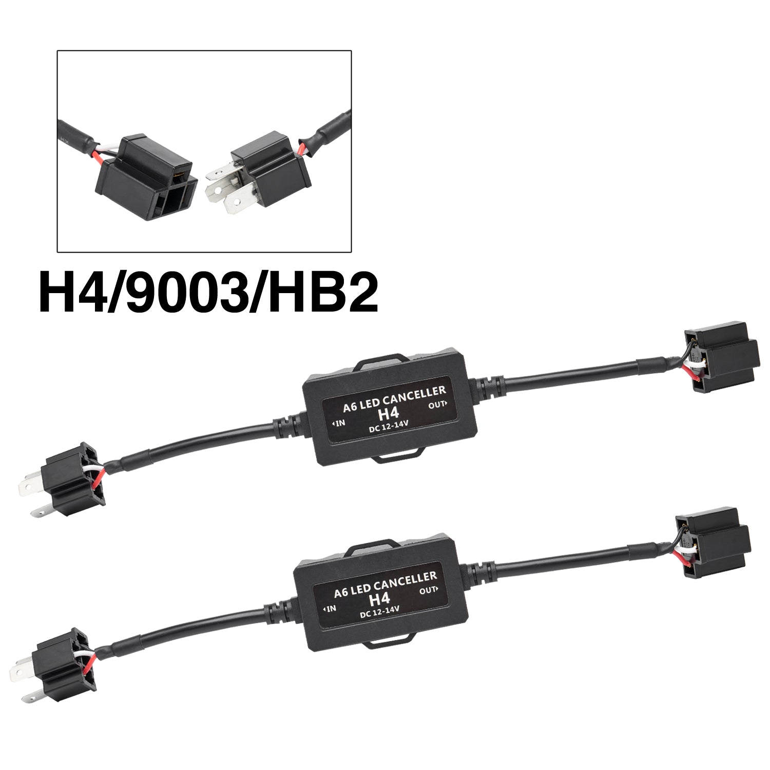 2Pcs H7 LED Decoder Adapter Anti Hyper Blink Flash Error Cancel Canbus  Headlight Decoder Canceller Car