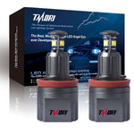 Tmori White H8 E92 40W CREE LED Angel Eyes Halo Ring Marker Bulbs For BMW 128i 135i 1M 328i 335i M3 535i 550i M5 Z4 X1 X5 X6(Pair)