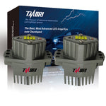 TMORI White E90 LCI 80W CREE LED Angel Eyes Halo Ring Marker Bulbs For For 06-08 BMW E90 3 Series HID Xenon Headlights & 09-12 BMW 3 Series LCI Standard Halogen Headlights(Pair)